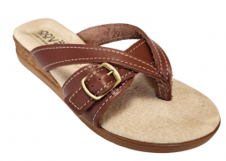 Hoova Phoebe Antique Latigo Wedge Sandal
